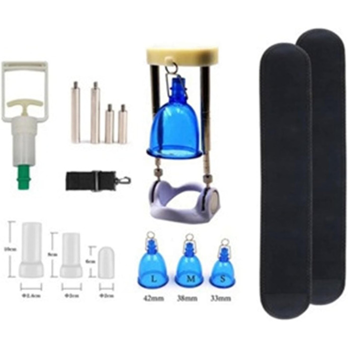 Набір для збільшення пеніса Yasexx 3 розміри, вакуумний екстендер для чоловіків (повний комплект)