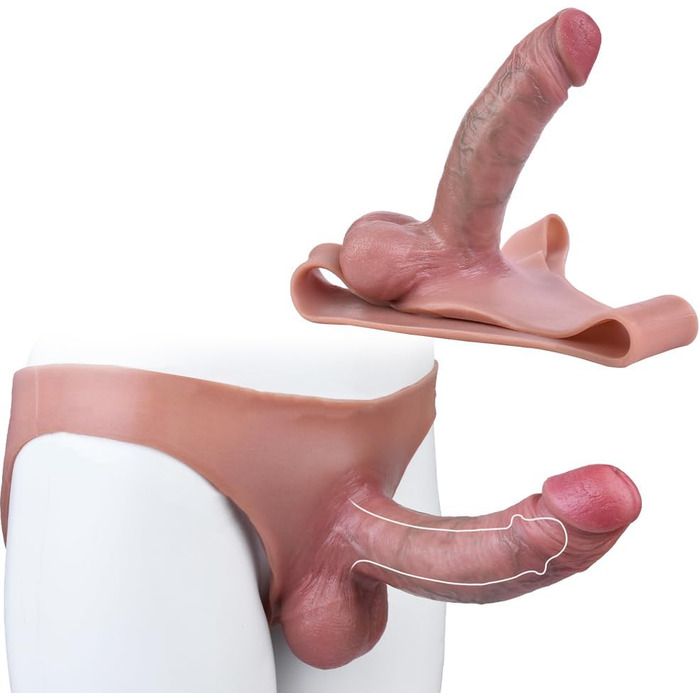 Реалістичний дилда-піхвовий рукав, силіконовий дилда, чоловіча нижня білизна з реалістичними яєчками, збільшення та подовження, секс-іграшка для чоловіків, затримка еякуляції