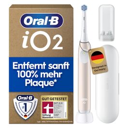 Електрична зубна щітка Oral-B iO Series 2, 3 режими чищення, рожева (Calm Pink) — набір з 1 щіткою та дорожнім футляром для дорослих