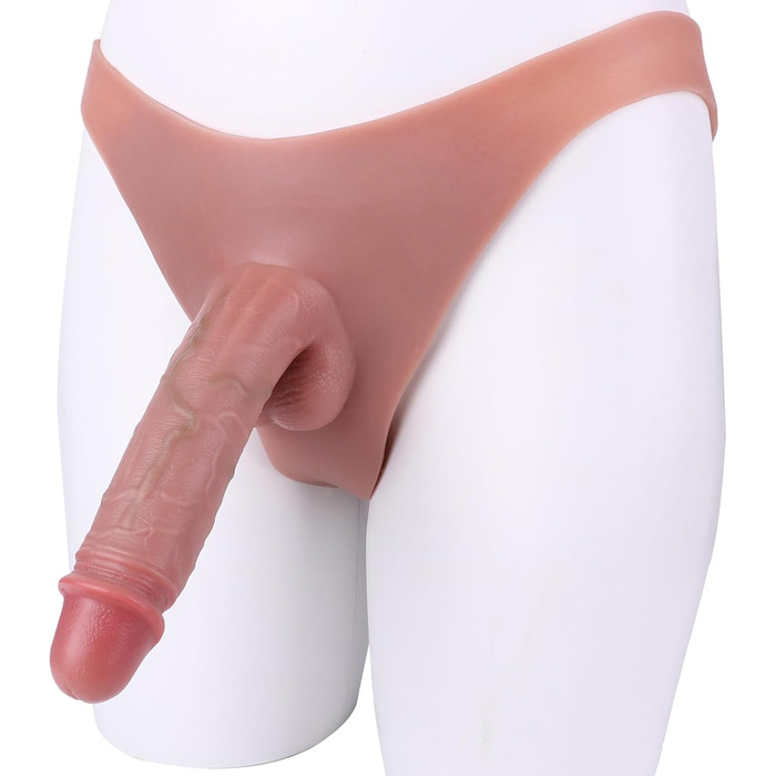 Дільдо з пенісоподібною насадкою та петлею для Strapon - для пар, жінок та чоловіків. Дільдо-сліп з подовжувачем пеніса
