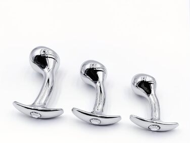 Металевий набір анальних заглушок HXLXW, S/M/L, стимуляція простати, для чоловіків та жінок