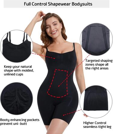 Корсет для схуднення HAPERX Hapewear для жінок, чорний, розмір S, повний боді