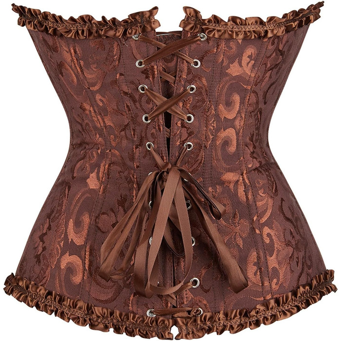 Корсет жіночий готичний, корсаж вінтажний, корсет піратський чорного кольору, великі розміри 3XL