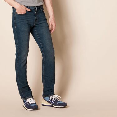 Чоловічі джинси Amazon Essentials Slim-Fit Stretch Bootcut, темно-синій колір, розмір 32W / 32L