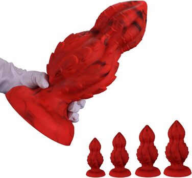 Анальний плагін Axcroo з м'якого силікону - масажер простати та G-точки, великий анальний дилататор для жінок та чоловіків (XL)