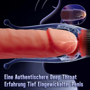 Мастурбатор для чоловіків з 10 режимами вібрації, стимулятор головки статевого члена, іграшка для соло та парного сексу (чорний)