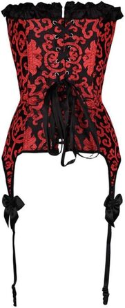 Корсет-бюстгальтер з мереживом N/X, Overbust, для шоу, плюс сайз XL, сатиновий