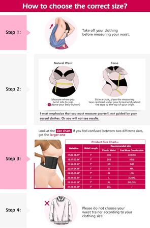 Корсет для фігури жіночий, чорний, 17.8 см, короткий торс, 9 сталевих кісток