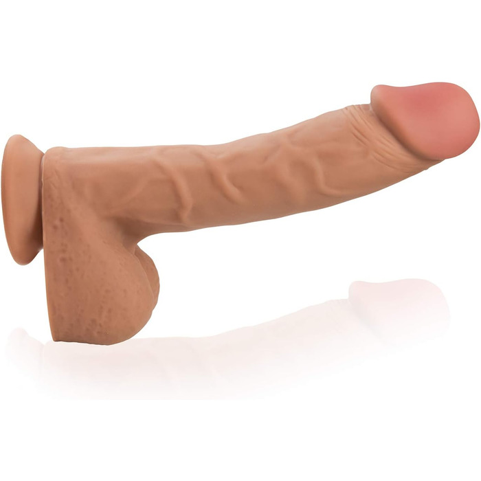 Реалістичний ДІЛДО з подвійним шаром XXL - Преміум силікон, 22/24/26 см - Іграшка для дорослих, з сильним присоском, для жінок та пар