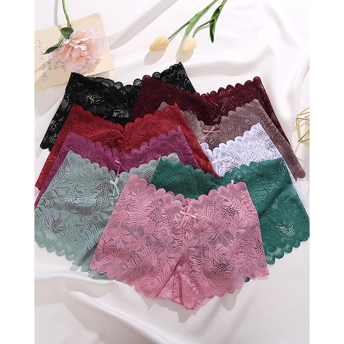10 пар жіночих боксерів/шлупків: зручні труси з високою посадкою, комплект нижньої білизни, бавовна, S-XL