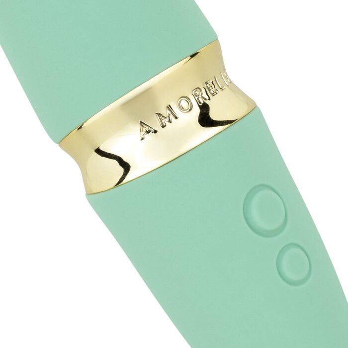 Вібратор AMORELIE Quickie для G-точки, 15 см, зелений | Водостійкий, з акумулятором