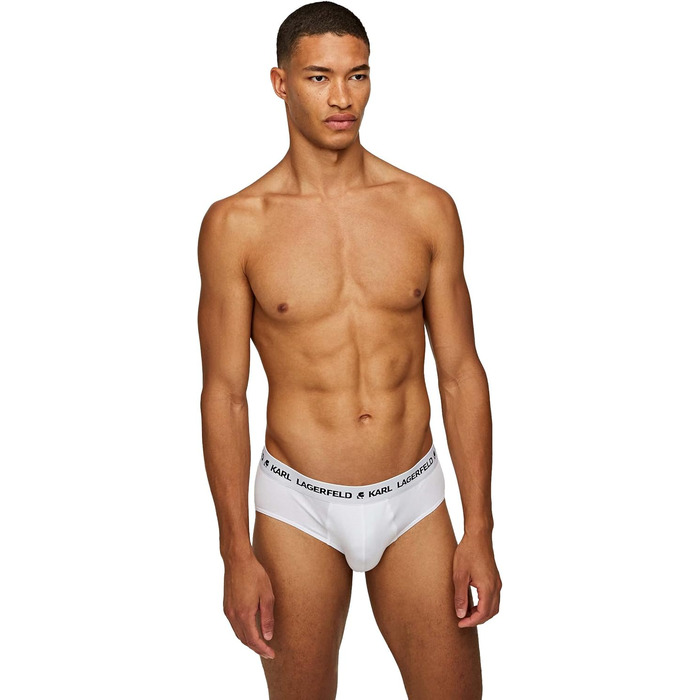 Чоловіча футболка Karl Lagerfeld з логотипом (X3), чорна (M, білий)