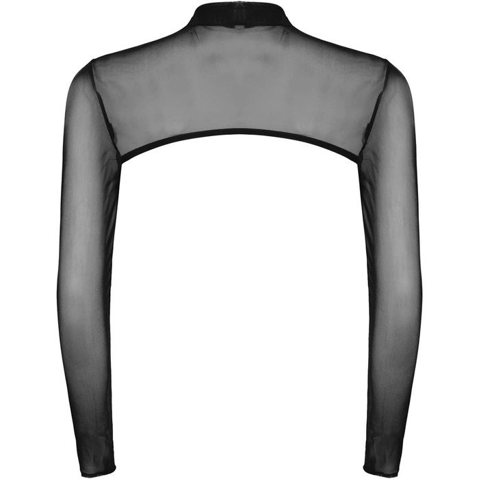 Чоловіча прозора мотоодійна футболка з довгим рукавом, виріз O-Ring, сітчаста напівкроп-футболка для вечірок та клубів