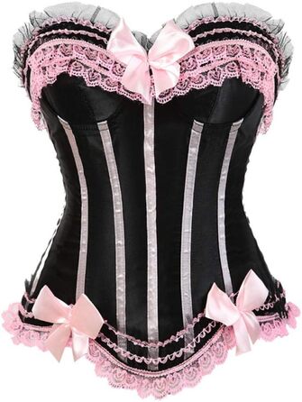 Корсет-бюстгальтер для дівчаток та жінок, рожевий, з мереживом, стильний топ-корсет з спідницею
