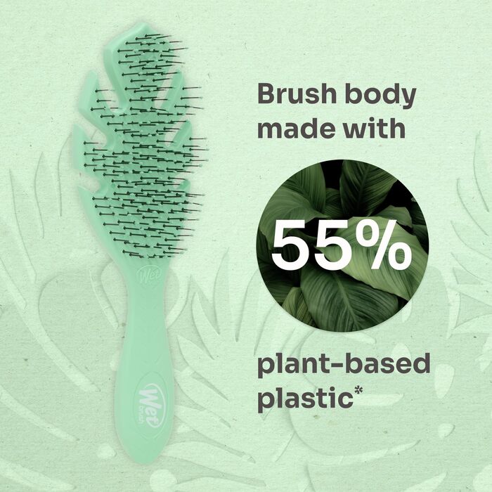 Еко-щітка для розплутування волосся Wet Brush Go Green Detangler, сіра — з м'якими щетинками IntelliFlex для всіх типів волосся