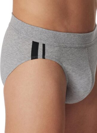 Труси чоловічі Schiesser 3 шт. Sip Softbund та Streifen Bio Baumwoe, 95/5 Organic (3XL, сірий меланж)