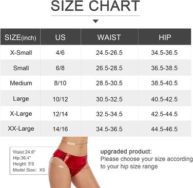 Kepblom Сліп для жінок з повним покриттям, червоний, XXL