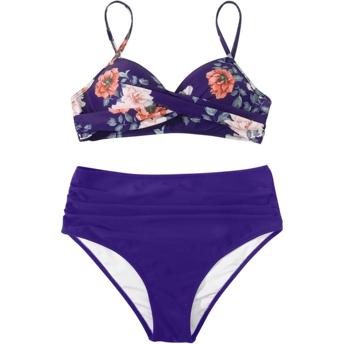 Купальник жіночий суцільний Monokini з V-подібним вирізом, ефект схуднення, темно-синій (L)