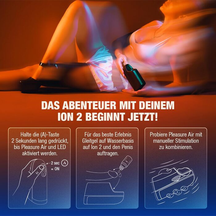 Arcwave Ion 2 - Масажер для чоловіків, повітряний стимулятор | Зручний, водонепроникний | Arcwave