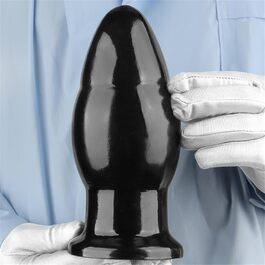 Анальний масажер XXL з сильним сукупником - анальний дилататор для жінок та чоловіків, чорний