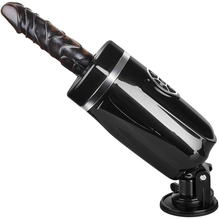 Вібратор EIS, масажер для тіла з функцією імпульсу, 40 см, перезаряджається, міцний присосок, 4 програми вібрації та 3 інтенсивності