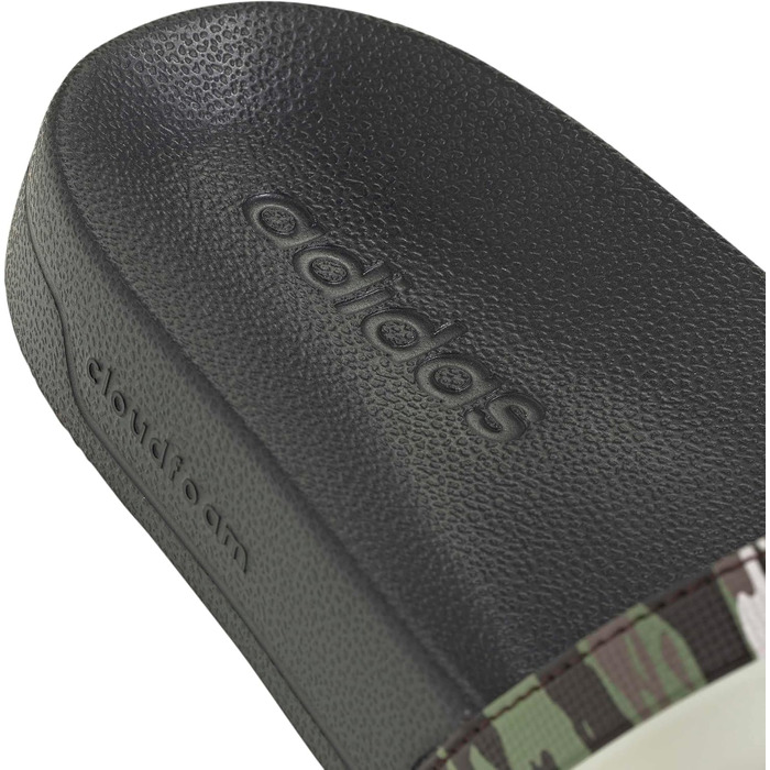 Чоловічі тапочки-шльопанці adidas Adilette Shower Velcro Core Black / Alumina Tent Green, розмір 38 EU