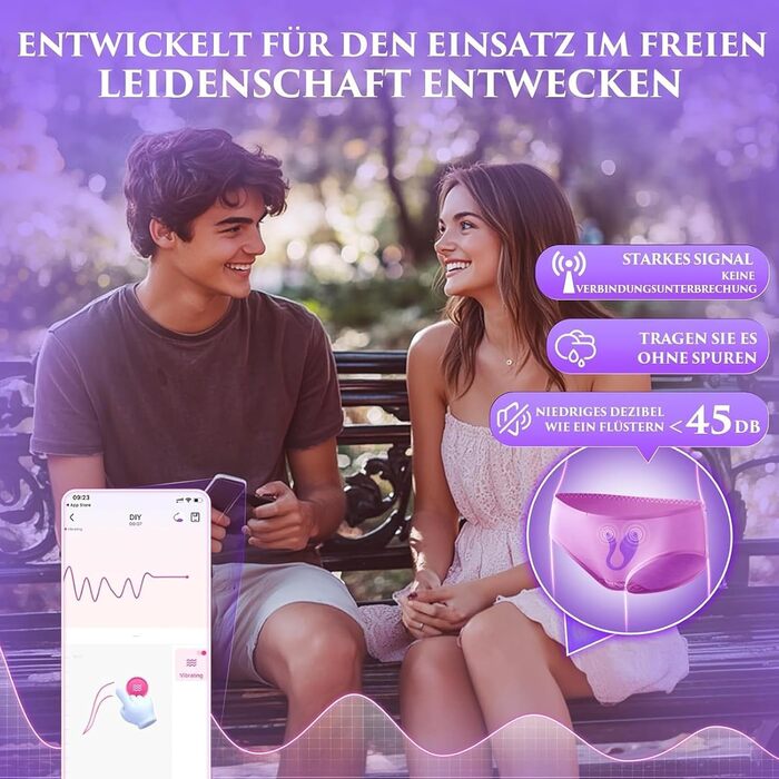 Вібратор KI-Sync Liebeskugeln для жінок, анальні ділдоси та вібратори-сети для клітора, 9 режимів, стимулятор клітора та ануса, G-точка, анальний плагін, секс-машина, фіолетовий, універсальний розмір