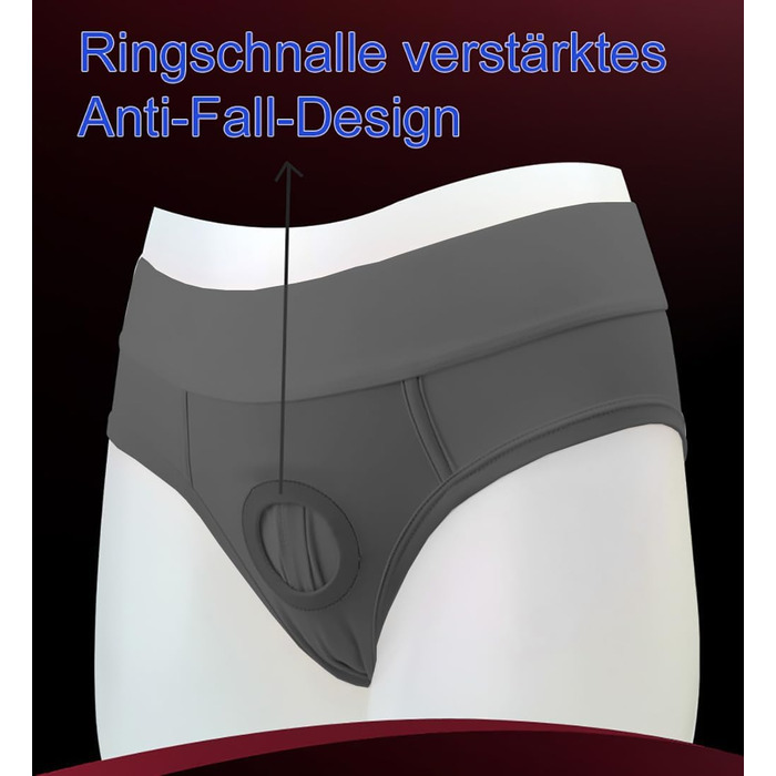 Подвійний дildo на поясі, розмір L, Slip з внутрішнім дільдо, чоловіча/жіноча іграшка для дорослих, силікон, анальний плагін, стимуляція G-точки