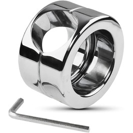 Металевий розтягувач яєчок з шестигранним ключем, важкий, для чоловіків. Розтягувач яєчок, кільце для яєчок, кільце для статевого члена, еротичні інтимні іграшки (L)