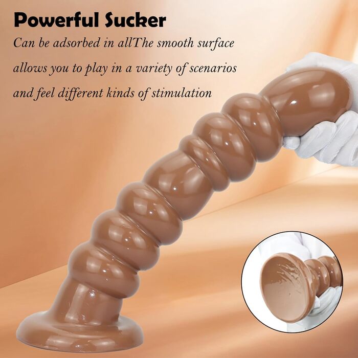 Анальний масажер Yasexx Giant з чашами на присосках для чоловіків та жінок (L)