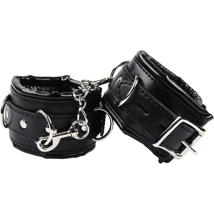 Металевий кільце для статевого члена з шкіряними наручниками, розтягувач яєчок, вага для яєчок, для чоловіків. Іграшки для дорослих, BDSM, Бондаж