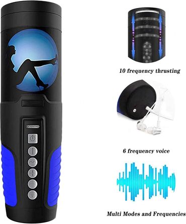 Електричний мастурбатор для чоловіків з телескопічною функцією та 4 швидкостями, 3D силіконова вагіна