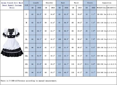 Костюм для косплею Irtysh Anime: Французька служниця з кроликом, солодкий та милий стиль Каваї, рожевий комплект з вушками, рукавичками та шкарпетками (XXL)