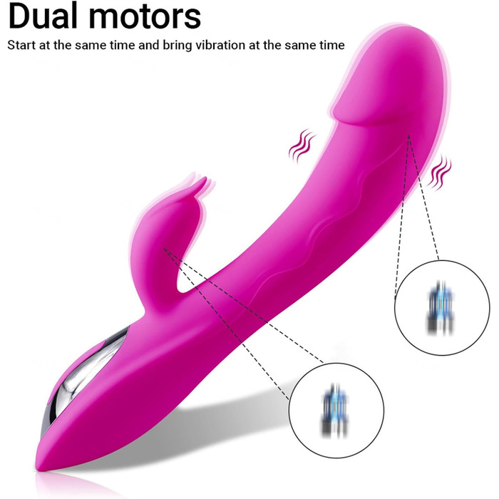 Вібратор G-Spot з силікону для жінок, 7 режимів, фіолетовий