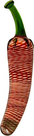 Glasdildo Glass Vibrations - Червоний Перець