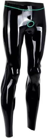 Чоловічі латексні лосини DDINGHOONQPODFR, облягаючі, з кільцями, персоналізовані, розмір XS-4XL, чорний XXL