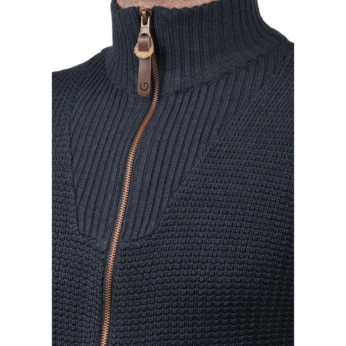 Чоловіча куртка-пуловер на блискавці Solid SDTristian, колір Insignia Blue Melange, розмір XXL