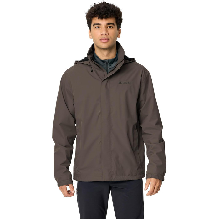 Чоловіча вітро- та водонепроникна куртка VAUDE Escape Light Jacket, дихаюча легка куртка для дощу (XXL, deer brown)
