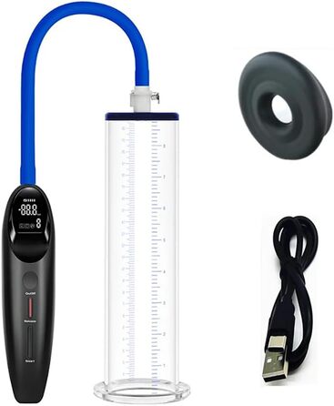 Guspiun Електрична пеніс-насос зі LCD-дисплеєм: посилення ерекції та тренування