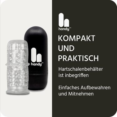 Масажер для чоловіків Mermaid-Kollektion з текстурованим покриттям, 12,5–13,5 см x 2,1–2,6 см