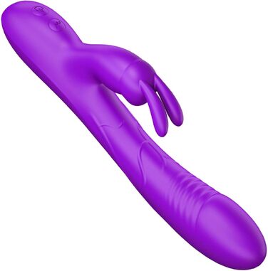 Вібратор G-Punkt, силіконовий вібратор для жінок, 10 режимів вібрації, іграшки для дорослих, кролик, фіолетовий