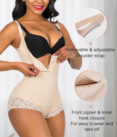 Корсет YIANNA для фігури: боді-шейпер, слінг, бежевий, XS. Сильний ефект контролю живота та формування фігури. Колумбійський дизайн.