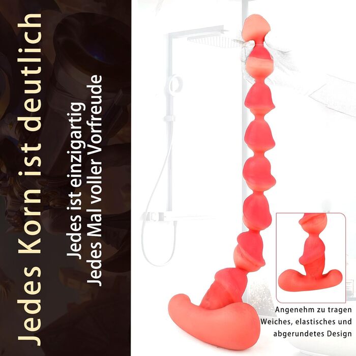 Силіконові анальні кулі Youxclian різних розмірів для сексуальної стимуляції (5/6/7/8 см)