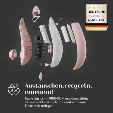 Womanizer Premium: вібратор для жінок, стимулятор клітора, преміум-якість, чорний (Bonnie Strange Eco)