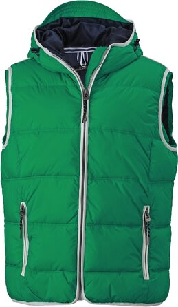 Чоловічий жилет James Nicholson Maritim багатоколірний (Navy/White), розмір L-XXL, зелений