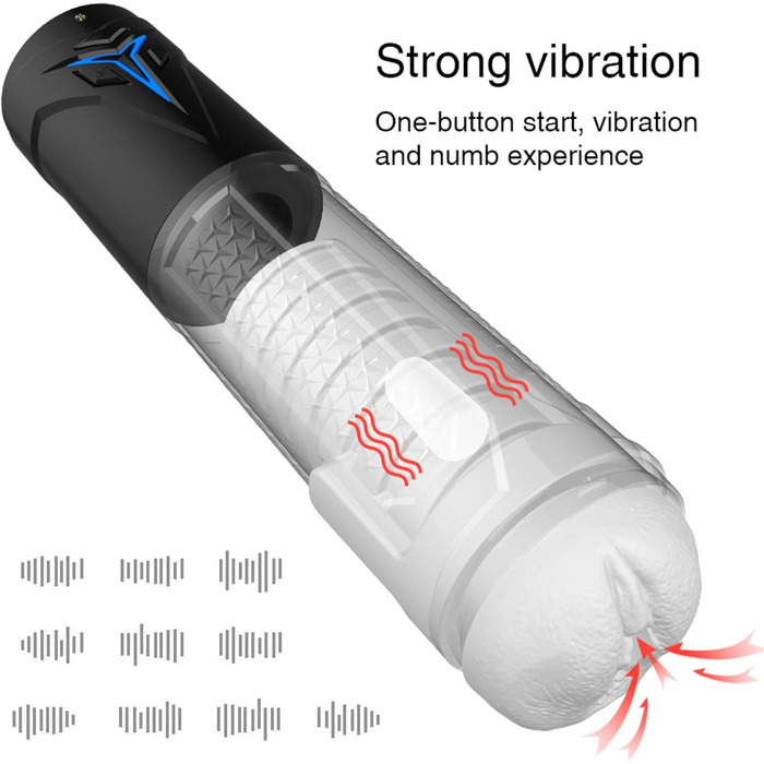 Електричний мастурбатор для чоловіків з режимами всмоктування, автоматичний мастурбатор – сексуальні іграшки для чоловіків