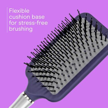 Масажний paddle-брашинг для волосся Conair Velvet Touch, розчісуюча щітка для всіх типів волосся