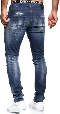 Чоловічі джинси MERISH Slim Fit з еластичним денімом, модель 1507, сині (33W / 32L)
