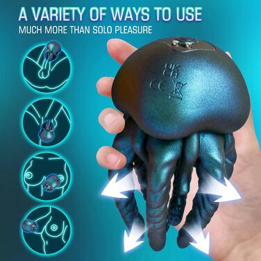 Вібратор для чоловіків з 9 режимів та щупальцями для стимуляції, секс-іграшка для чоловіків, тренажер для мошонки, для пар