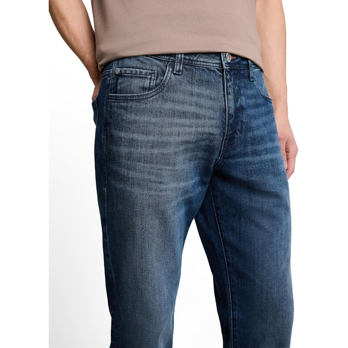 Чоловічі джинси Tom Tailor TTMARVIN Straight з еластичним стрейчем, Mid Stone Bright Blue Denim, 34W / 32L